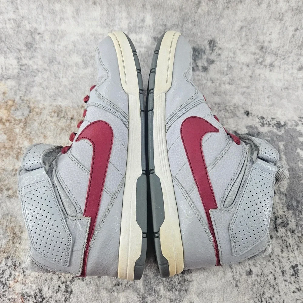 Nike Morgan Jr Skateboarding SB Shoes‎ Youth 7 Womens 8.5 Gray High Top Lace Up